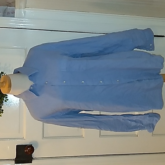 Tasso Elba Island linen blend large button down casual shirt - Picture 1 of 3